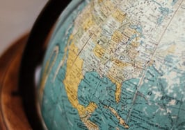 Planet earth world globe