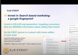 Elm Street Technology Tips for leads: invest in search based marketing to build a Google fingerprint